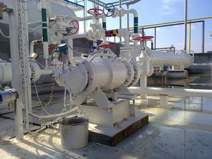 Oil refinery. equipment for primary oil refining. Royalty-Free Stock ...