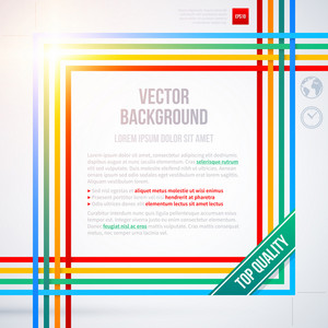 Colorful Text Frame On White Background. Eps10 Royalty-Free Stock ...