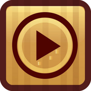 Play Button Brown Tiny App Icon Royalty-Free Stock Vector SBI-300137929 ...