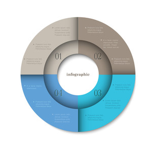 Trendy Round Design Template For Infographics Royalty-Free Stock Vector ...