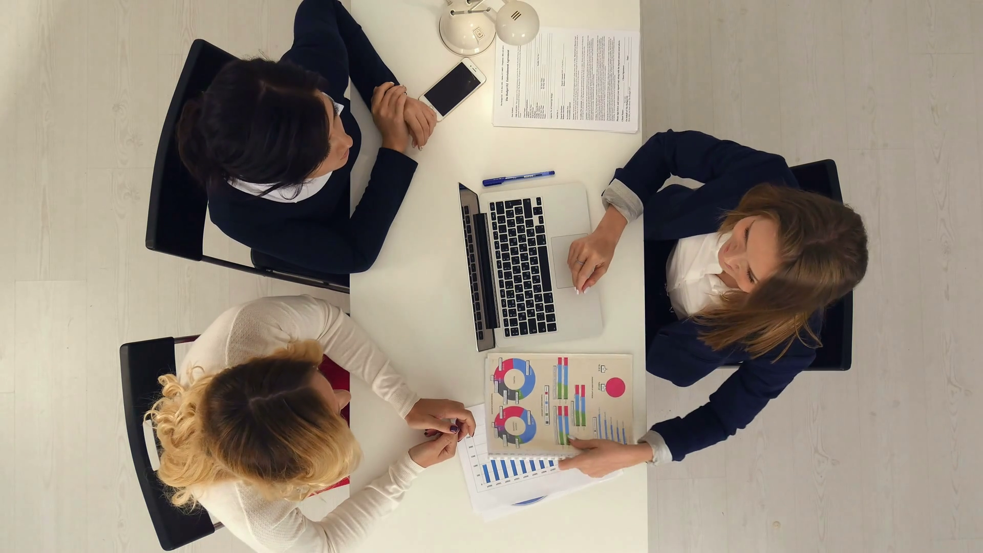Young Professional Women Collaborating In Stock Footage SBV-311715377 ...