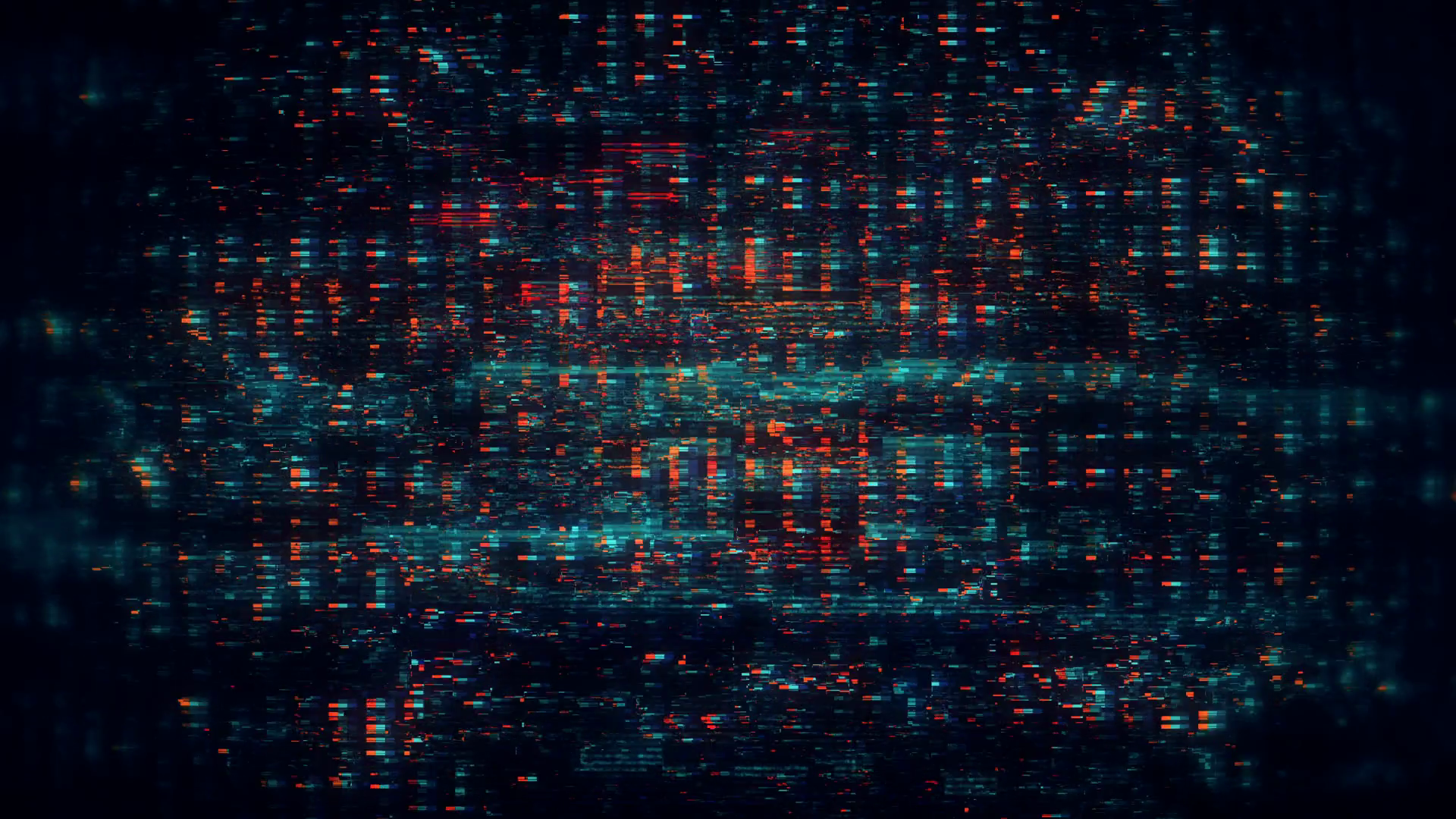 Glitchy Digital Data Stream With Neon Red Stock Motion Graphics SBV ...