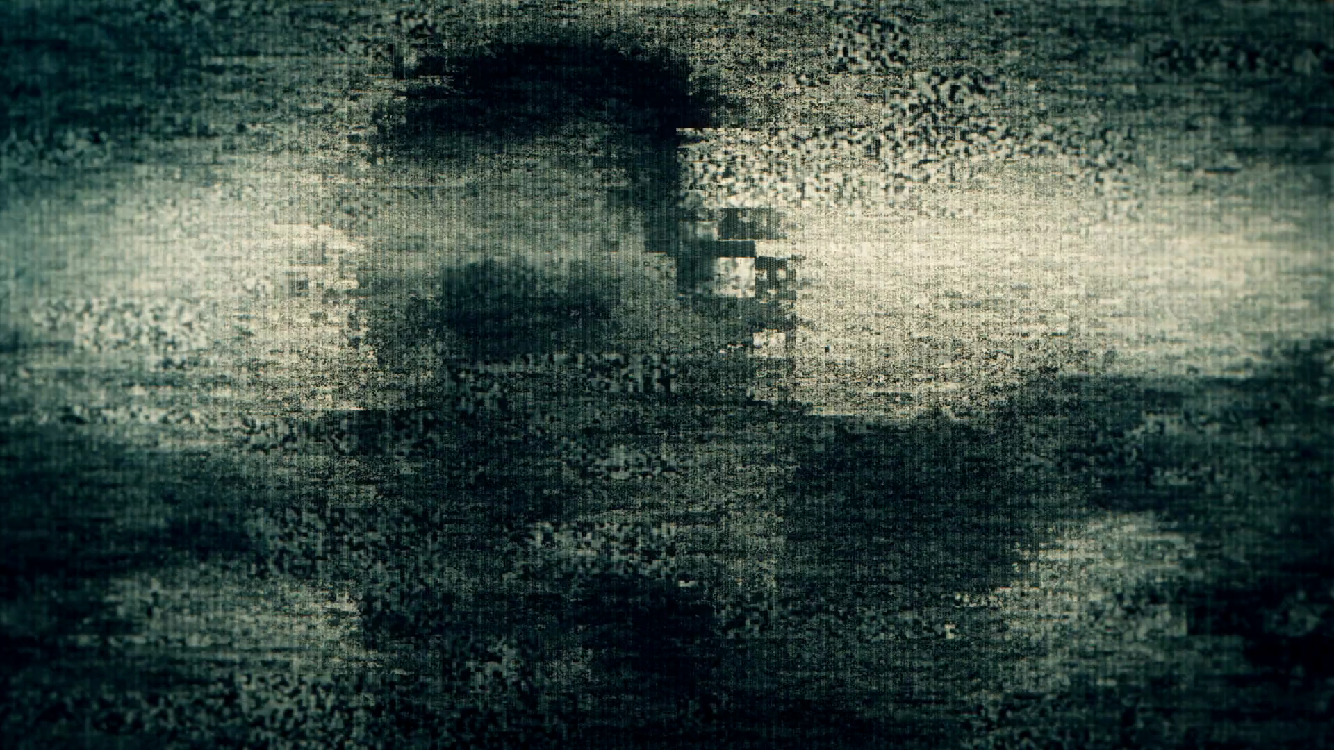 Spooky Human Silhouette In Tv Digital Noise Stock Motion Graphics SBV ...