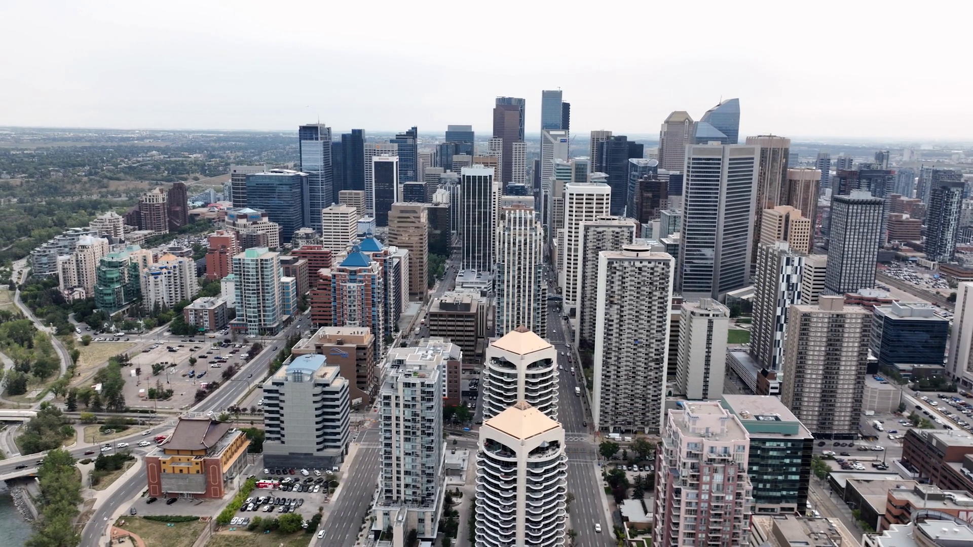 alberta-calgary-aerial-canadian-cityscape-stock-footage-sbv-352047674