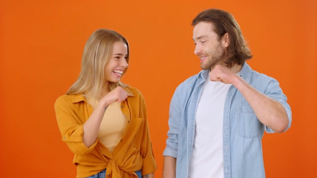 Man And Woman Bump Into Each Other Stock Footage: Royalty-Free Video ...