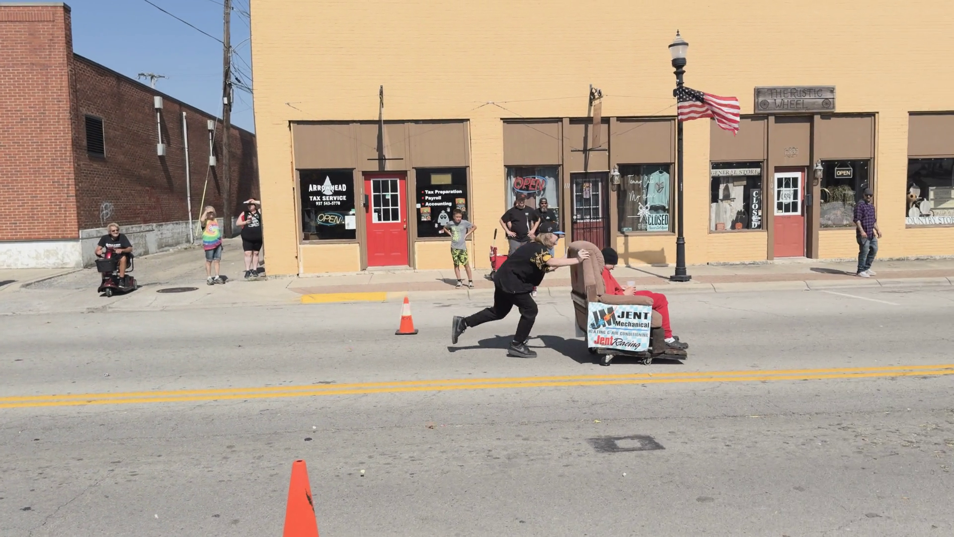 Competitors In Chair Races At Heritage Of Stock Footage SBV-351658454 ...