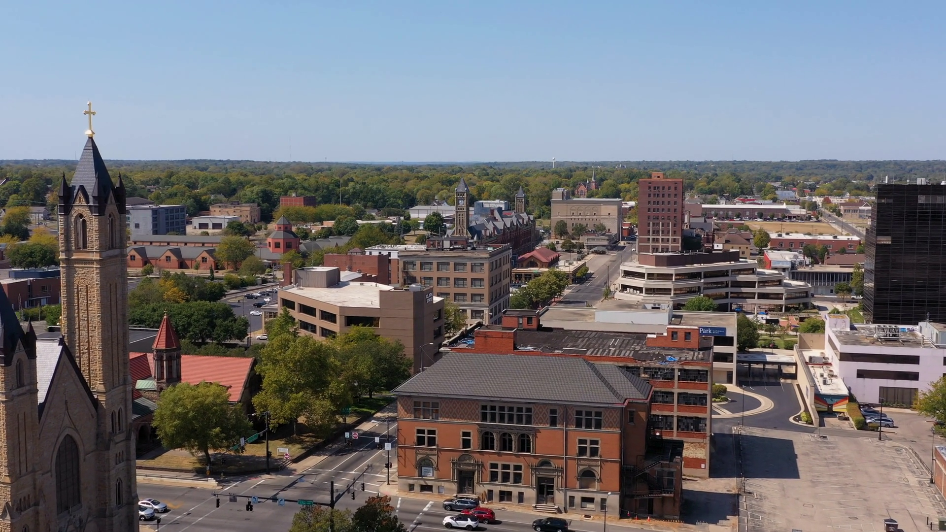 Springfield Ohio - September 15: Downtown Stock Footage SBV-349250069 ...
