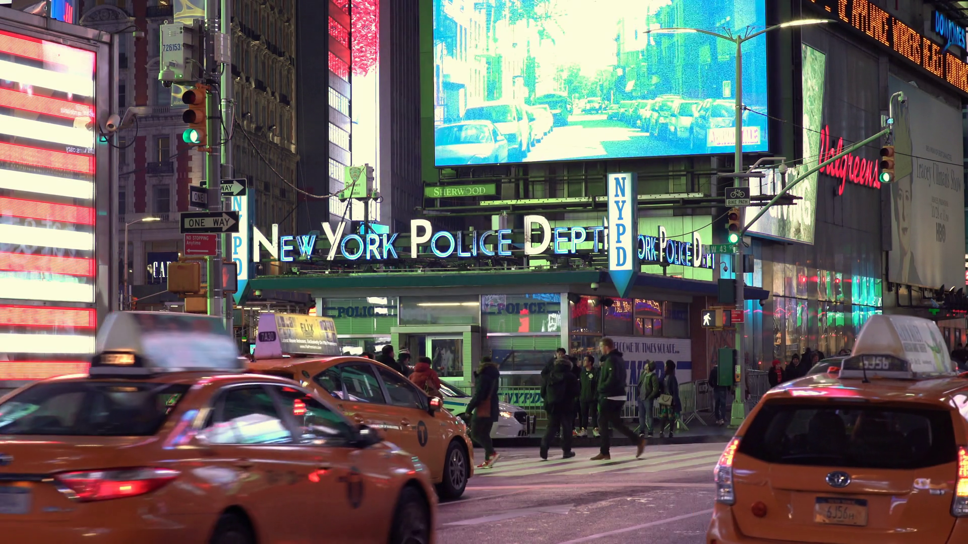 New York City Police Department In Downtown Stock Footage SBV-313234818 ...