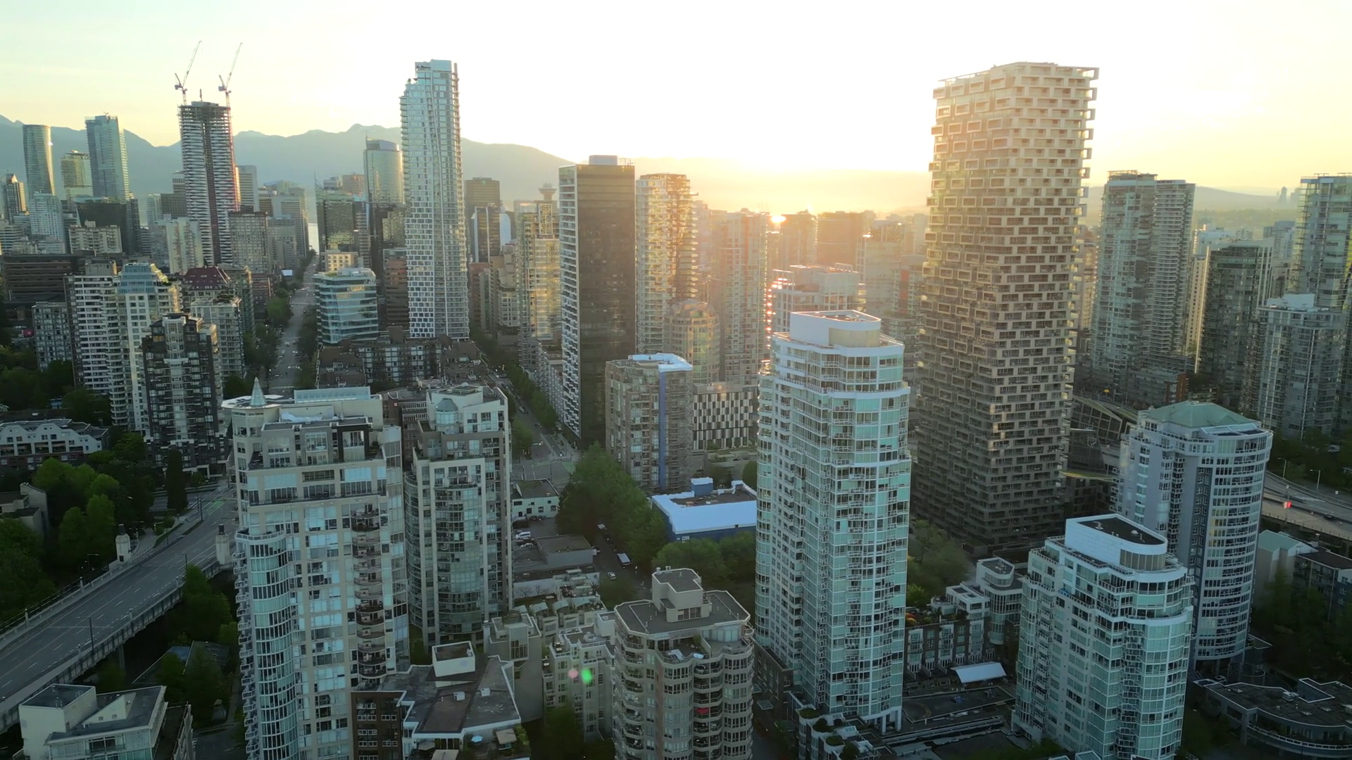 Aerial View Of In Downtown Of Vancouver At Stock Footage SBV-349022178 ...