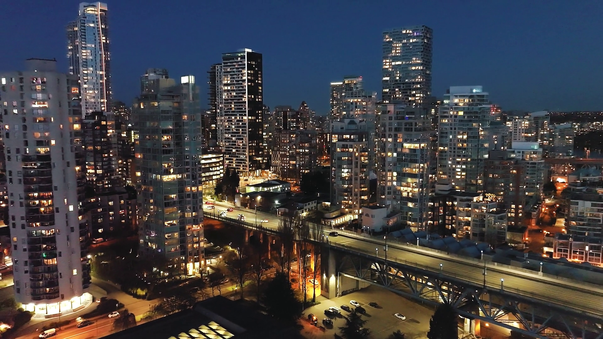 Aerial View On Downtown Of Vancouver At Stock Footage SBV-347693303 ...