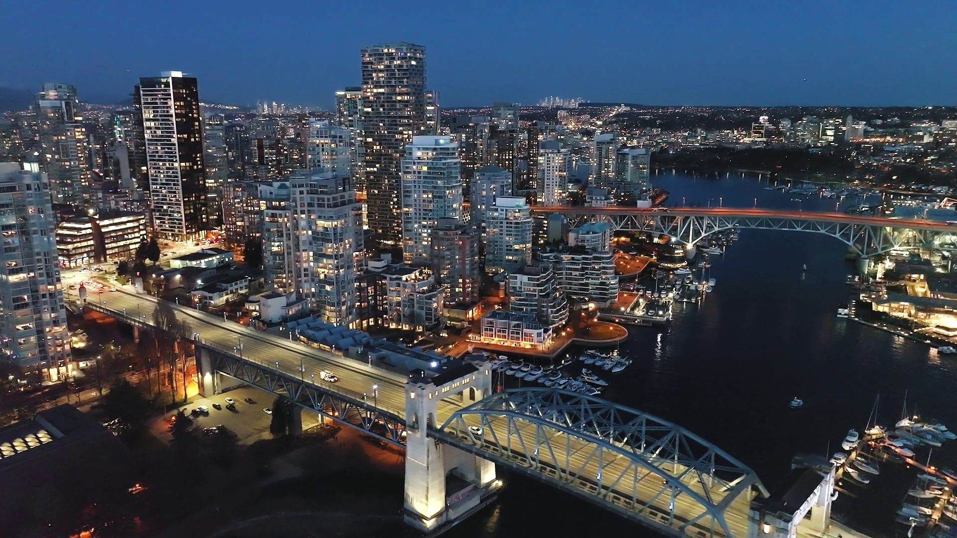 Aerial View On Downtown Of Vancouver At Stock Footage SBV-347750191 ...