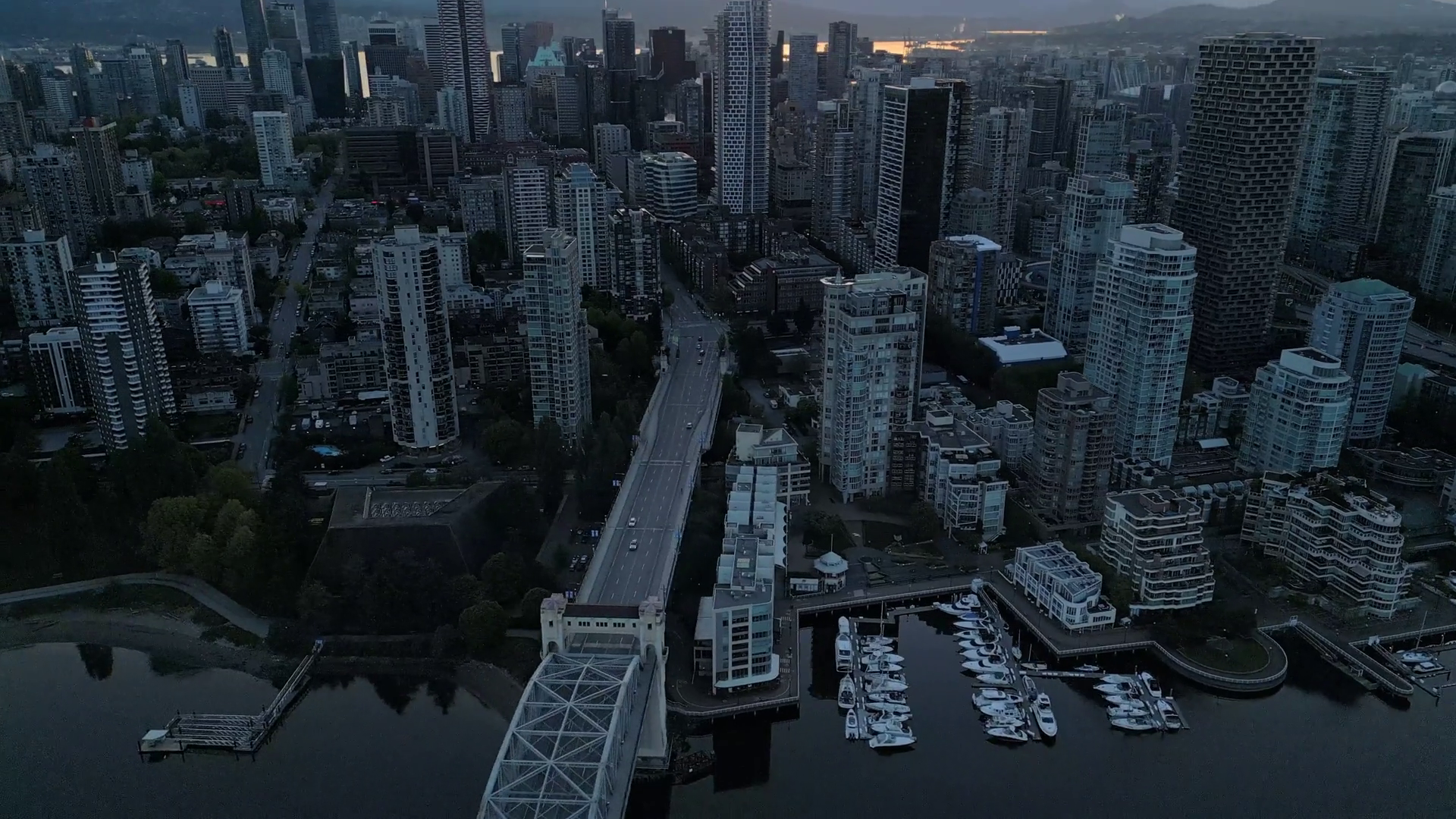 Aerial View Of In Downtown Of Vancouver At Stock Footage SBV-348844151 ...