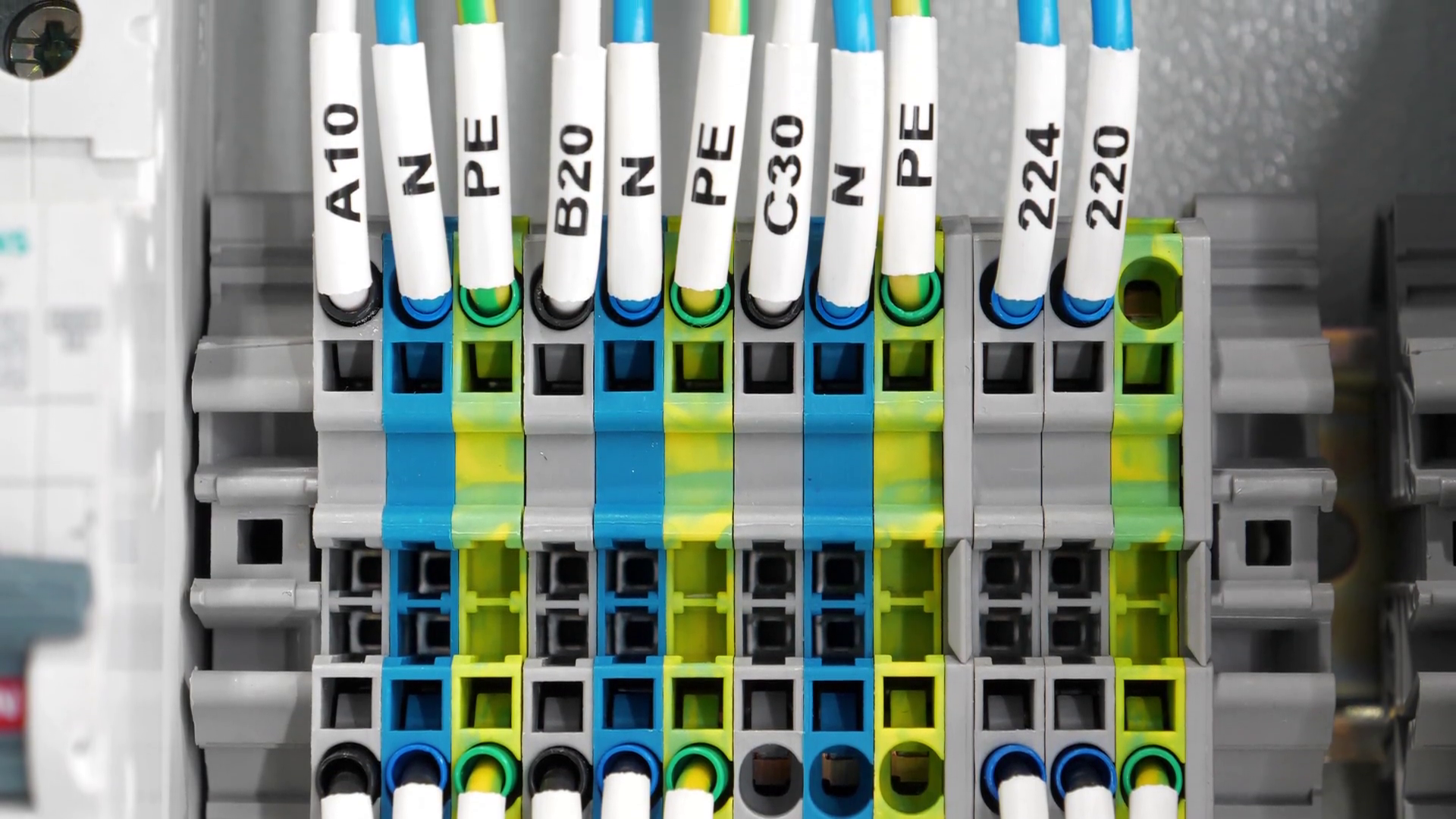 Terminal Blocks Electrical Connection Stock Footage SBV-349015528 ...