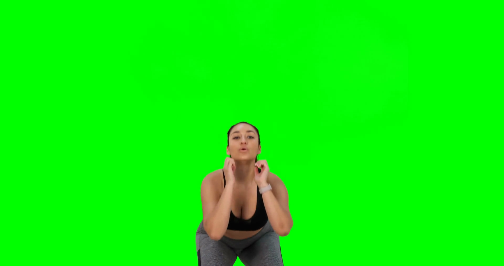 Young Woman Performing Cardio Workout With Stock Footage SBV-330544233 ...