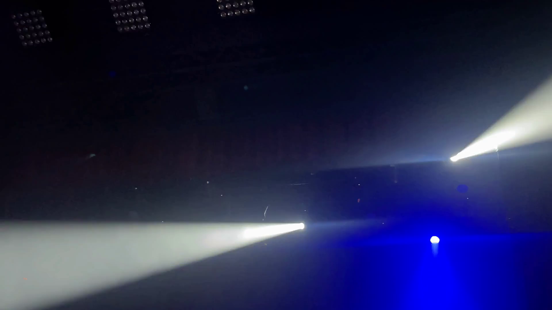 A Powerful Light Beam Pierces Dark Stock Footage SBV-352525386 ...