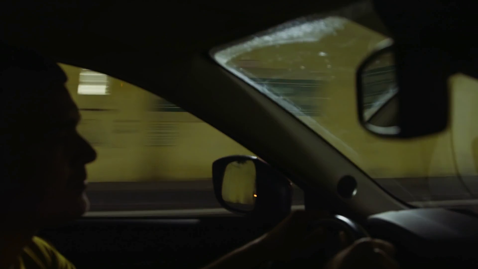 Silhouette Of Driver In Car Traveling Stock Footage SBV-349118447 ...
