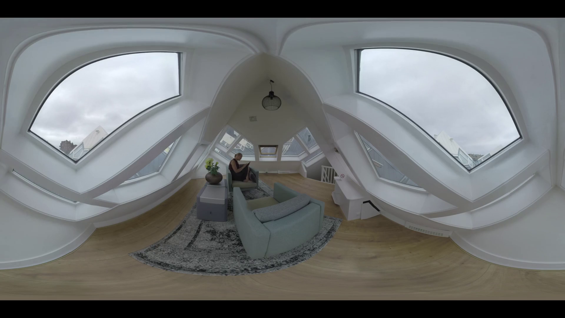 360 Vr Video Woman Using Tablet Computer In SBV-316050551 - Storyblocks