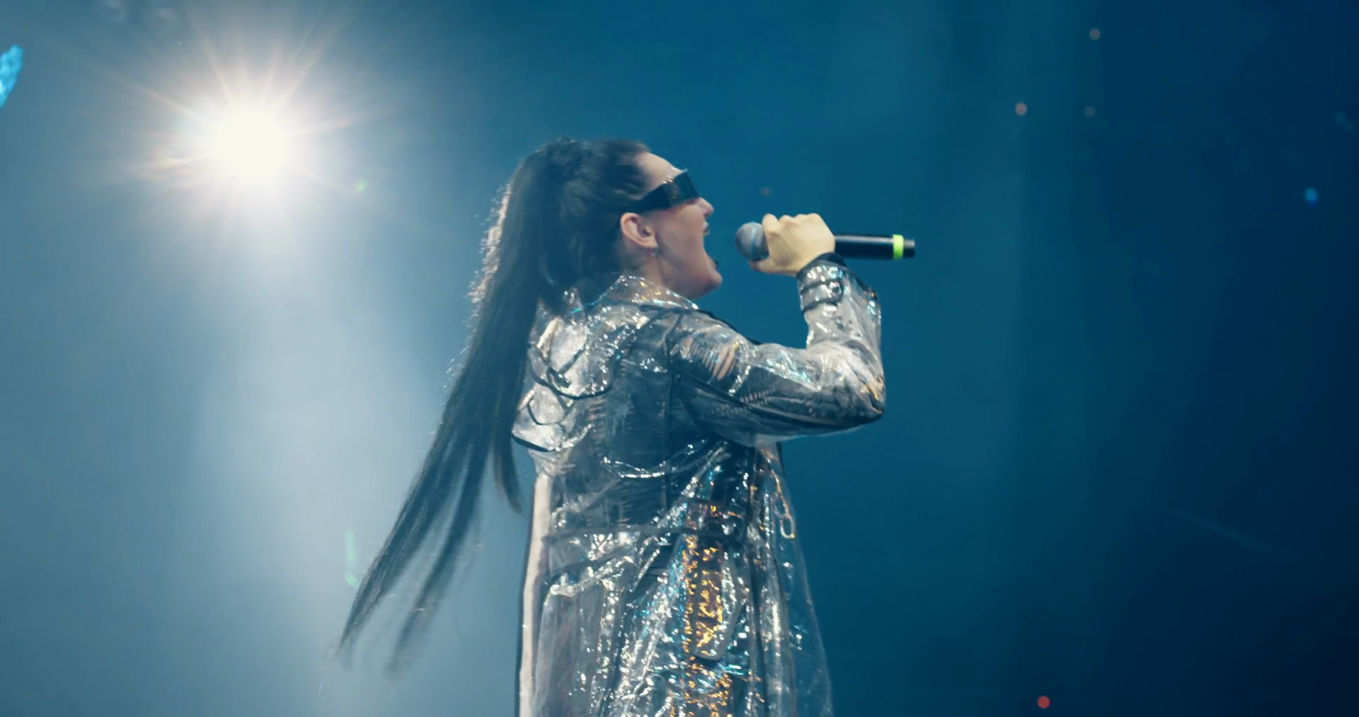 Extravagant Female Singer Performing Songs Stock Footage SBV-349277499 ...