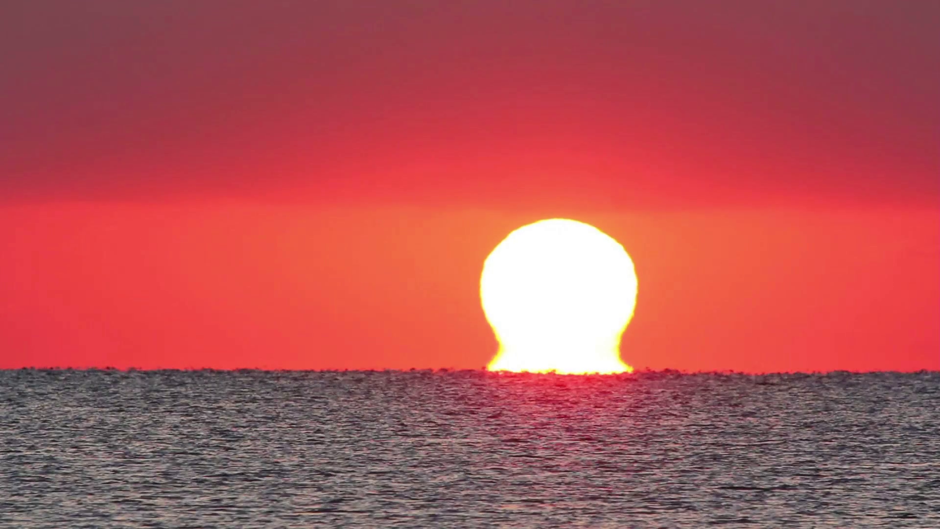 Sea Sunrise - Shot With Telephoto Lens Stock Footage SBV-347633028 ...