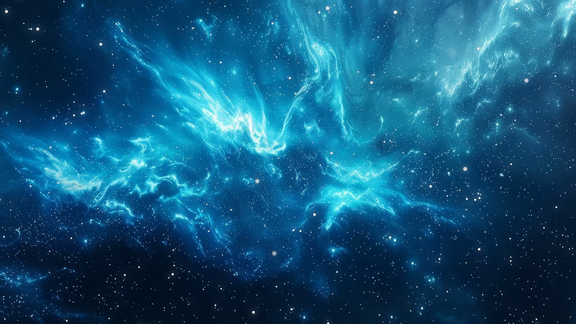 Flying Through Stars Blue Nebula In Space Stock Footage SBV-354428458 ...