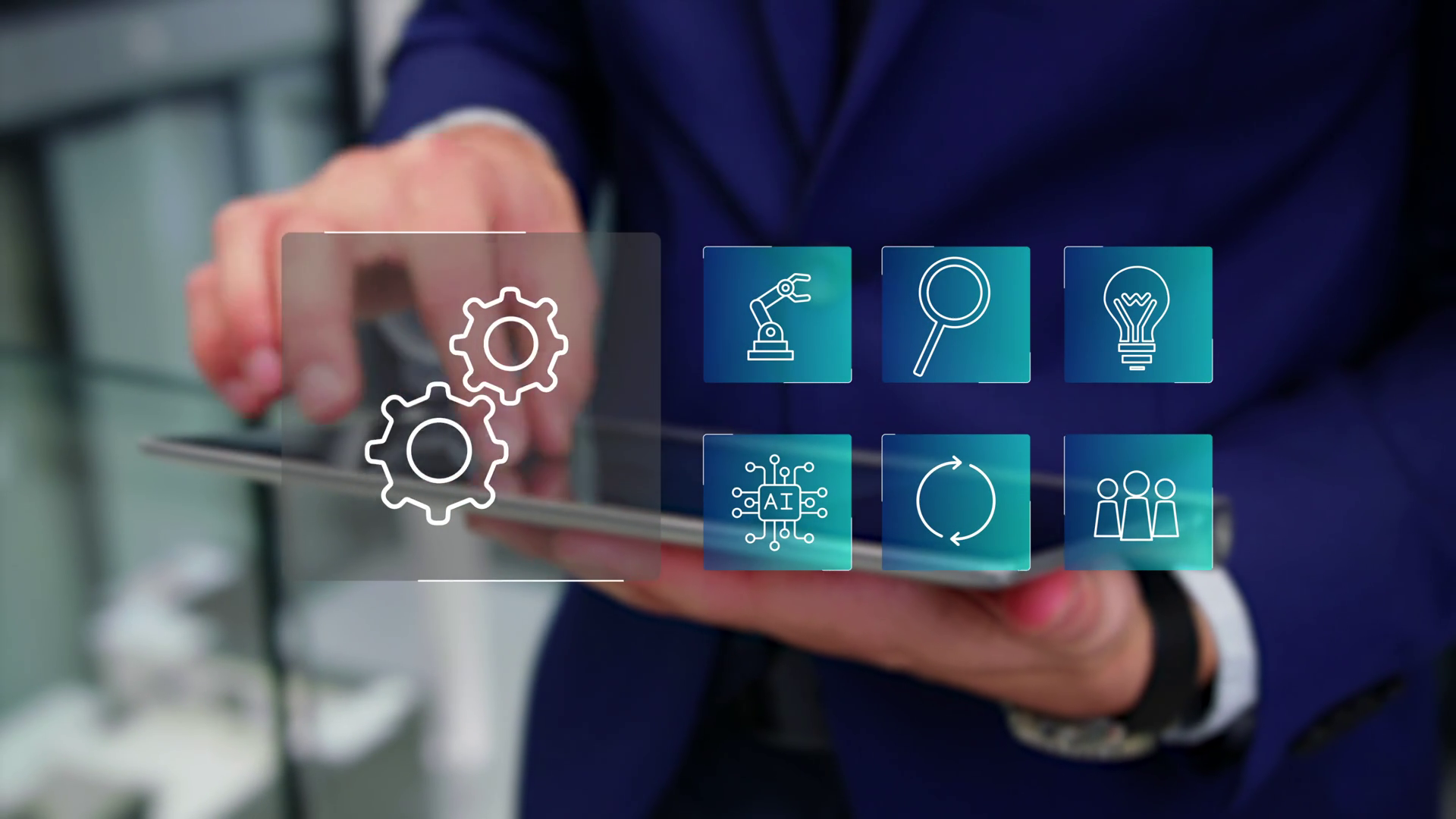 Animation Of Technology Business Process Stock Footage SBV-352609032 ...