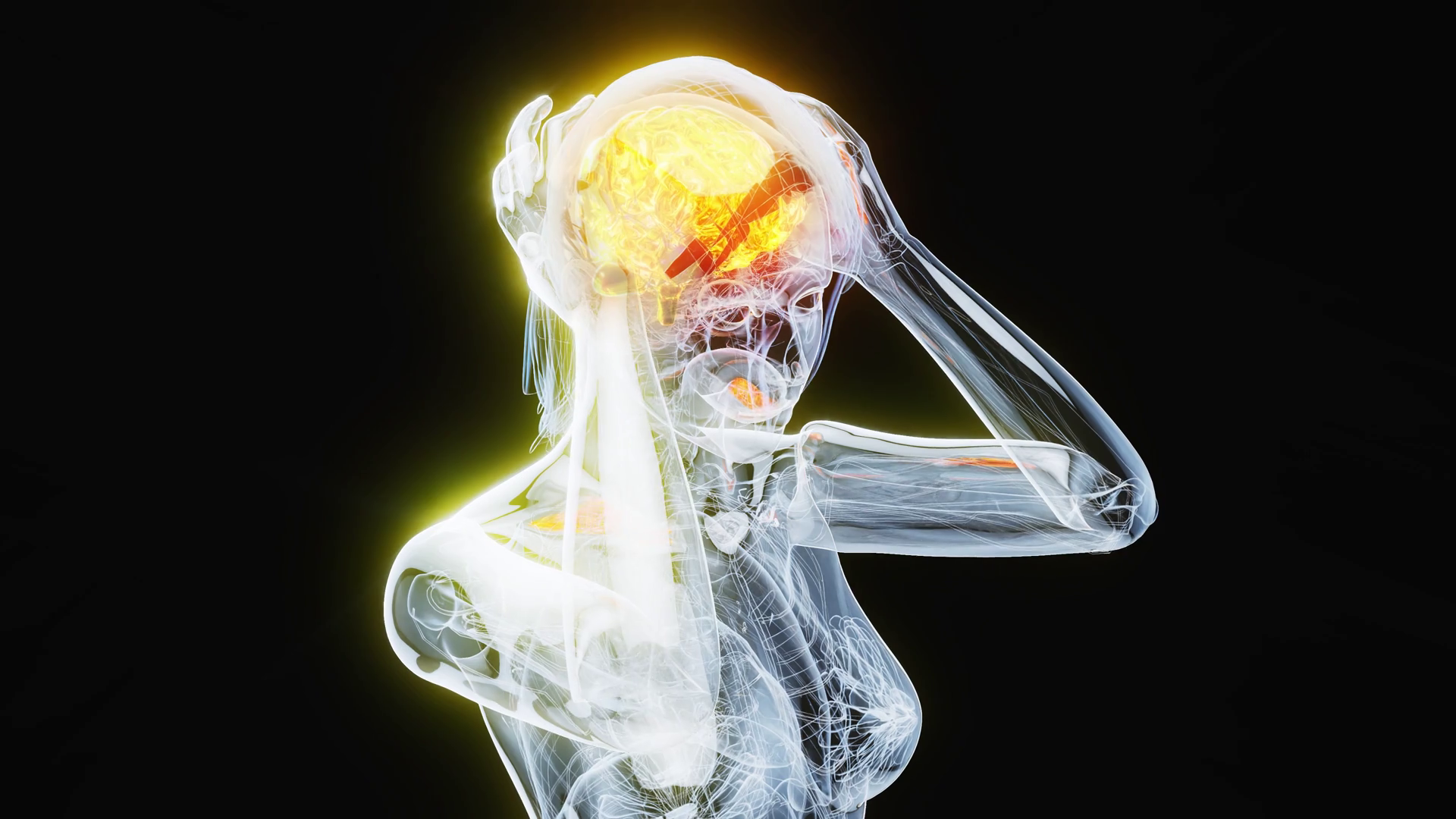 4k Abstract Animation Of Woman Suffering Stock Motion Graphics SBV ...
