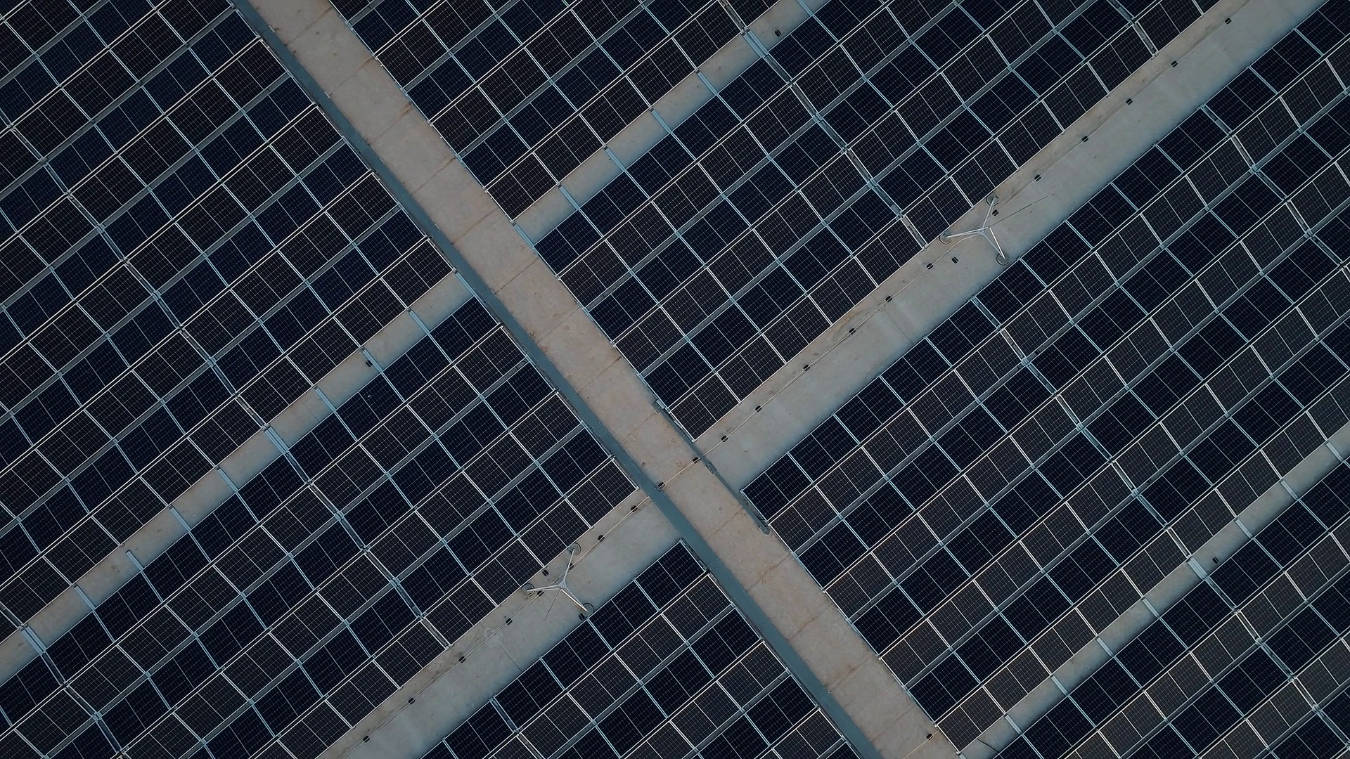Top Down Zoom Out View Of Large Solar Power Stock Footage SBV-349275351 ...