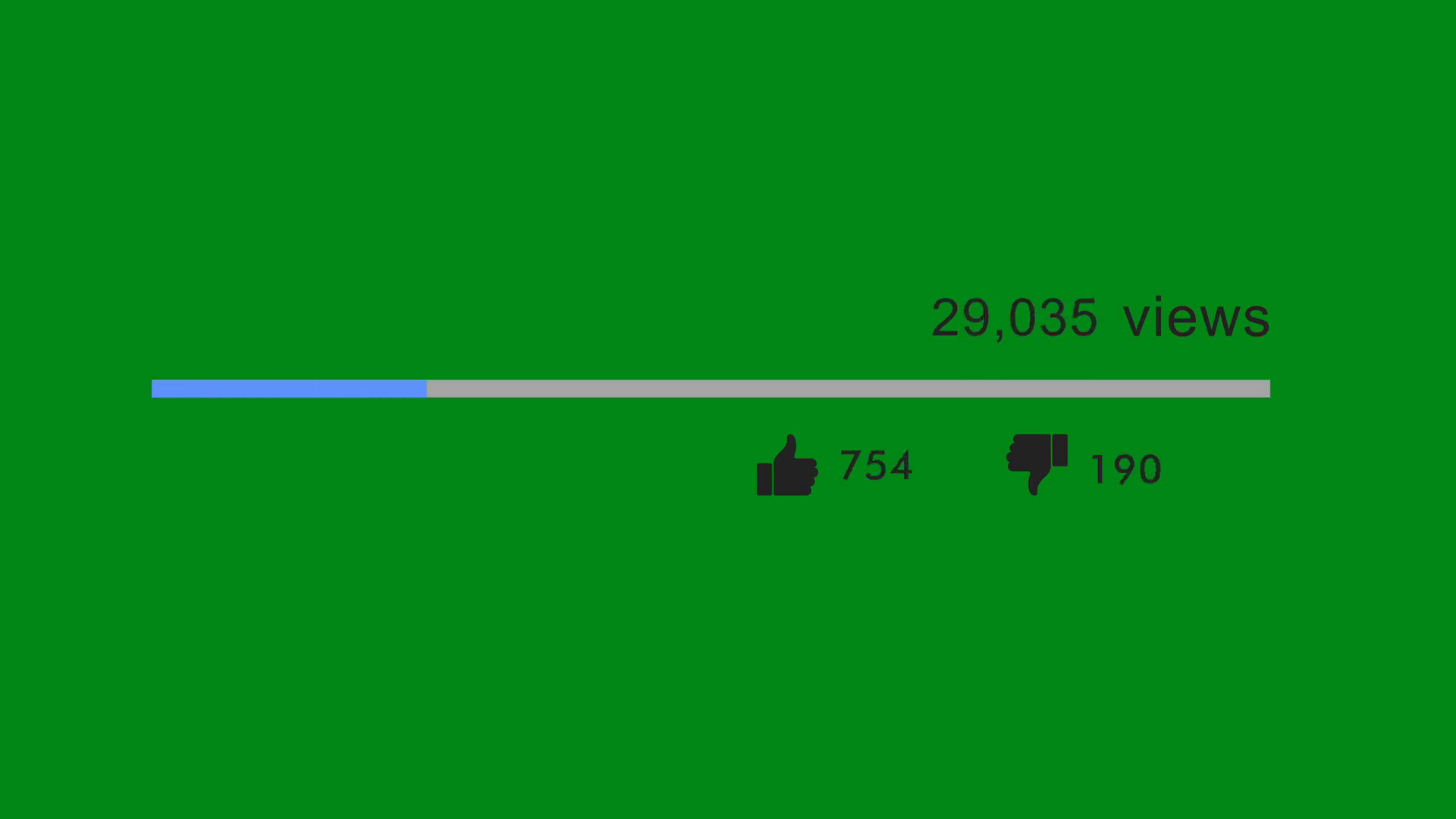 100k View Counter Like Popular Video Stock Motion Graphics SBV ...