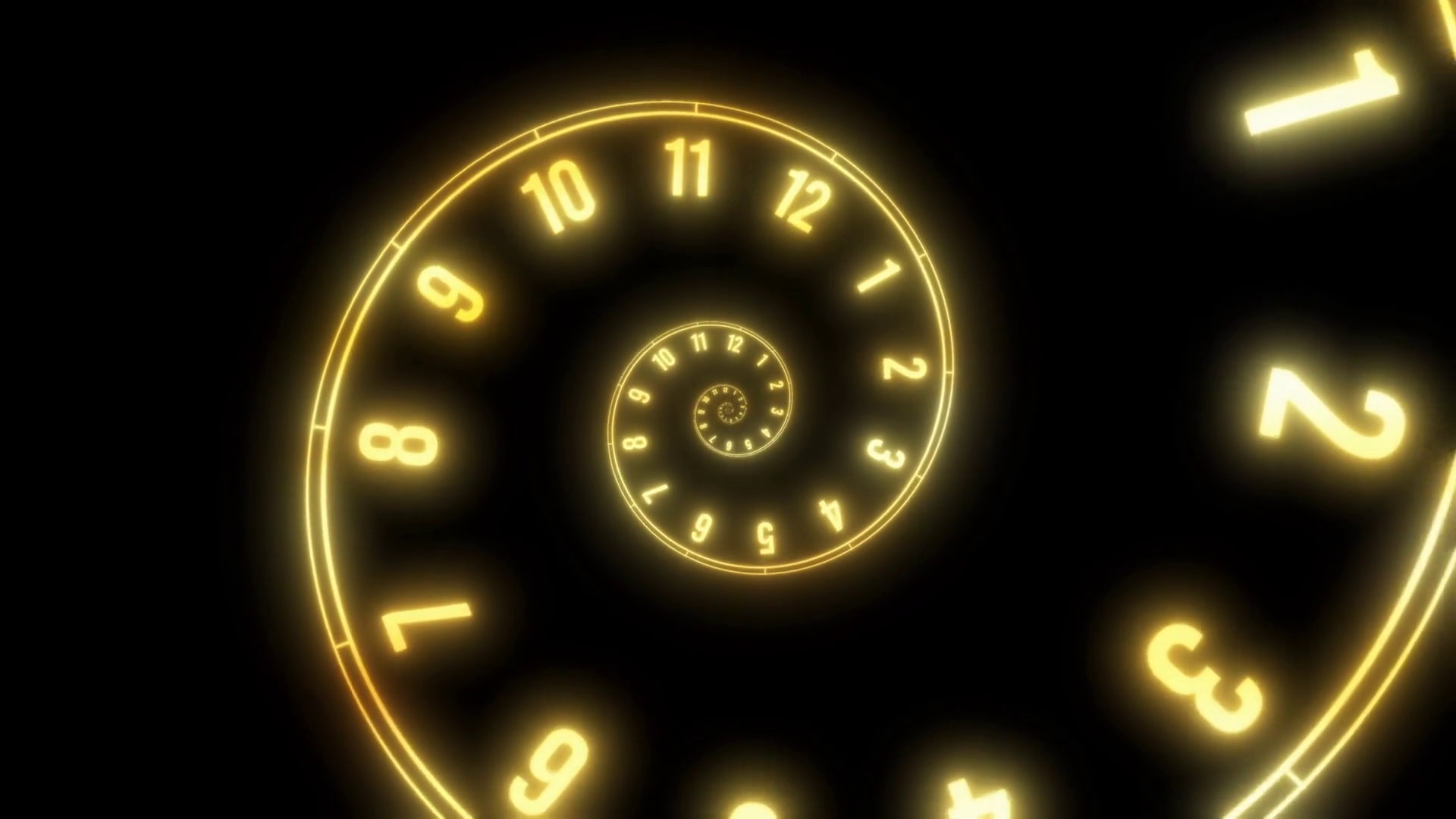 Spiral Clock Animation Looped Background Stock Motion Graphics SBV ...