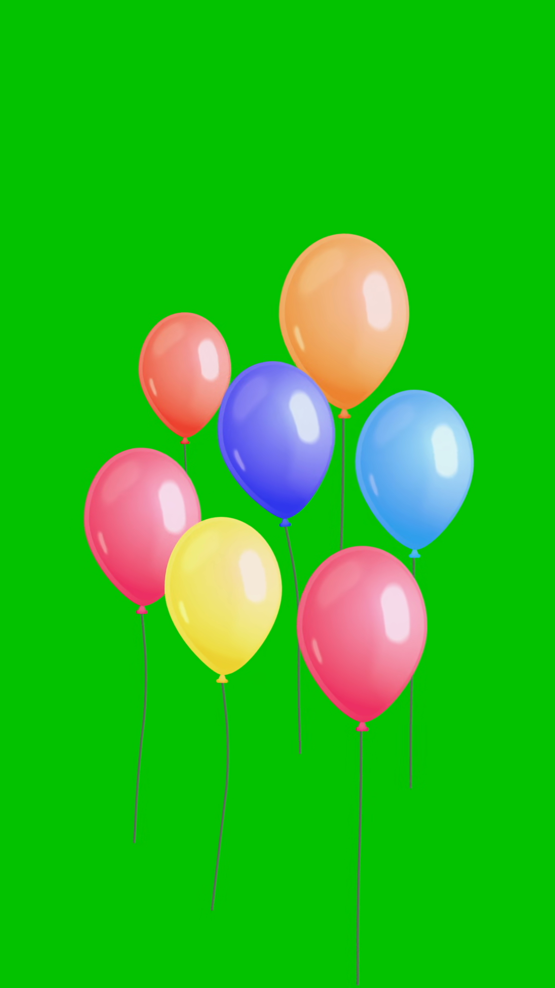 Colorful Balloons Motion Graphic Seamless Stock Footage SBV-353568007 ...