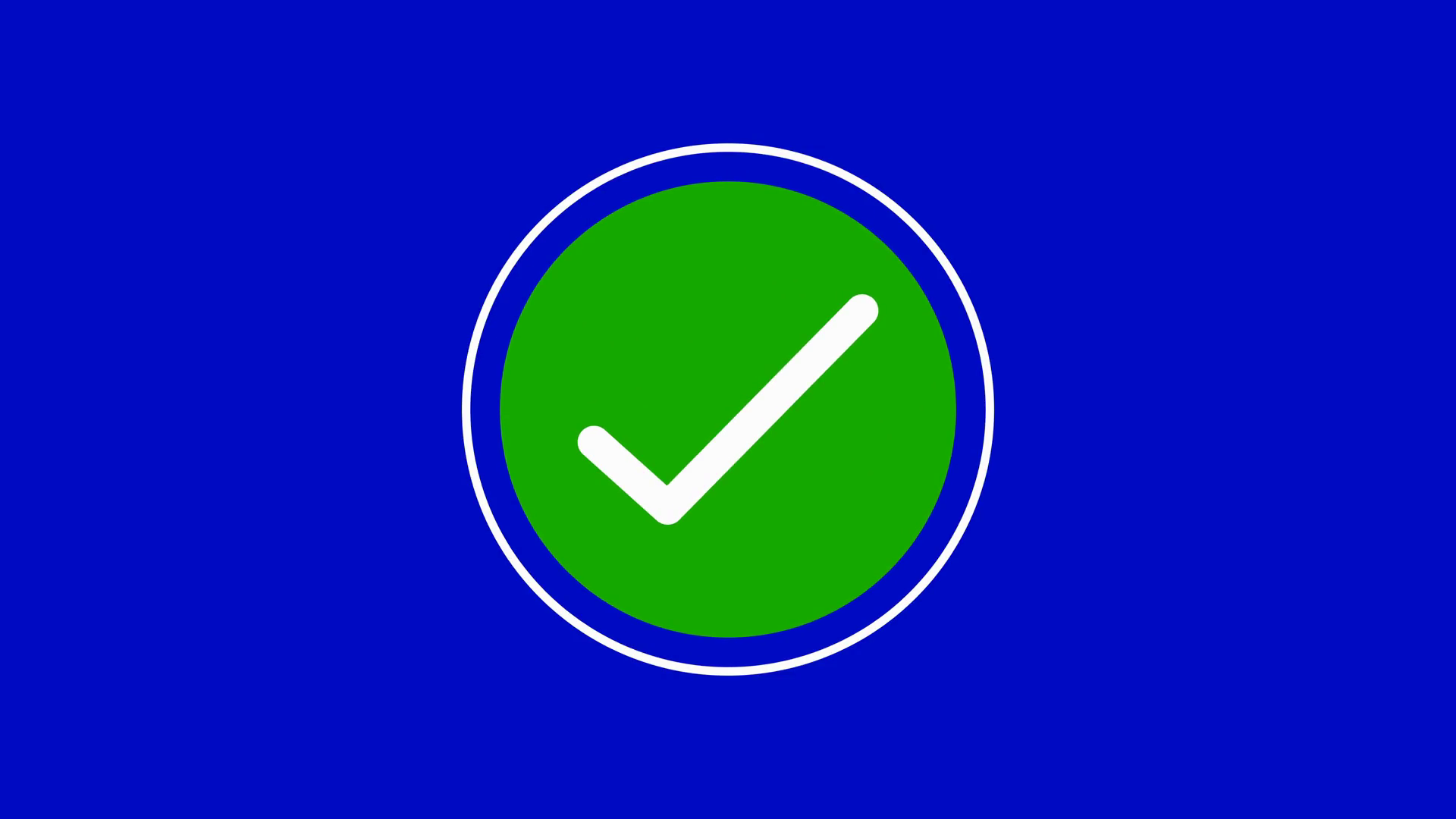 Check Mark Animation With Pop Up Flat Modern Stock Motion Graphics SBV ...