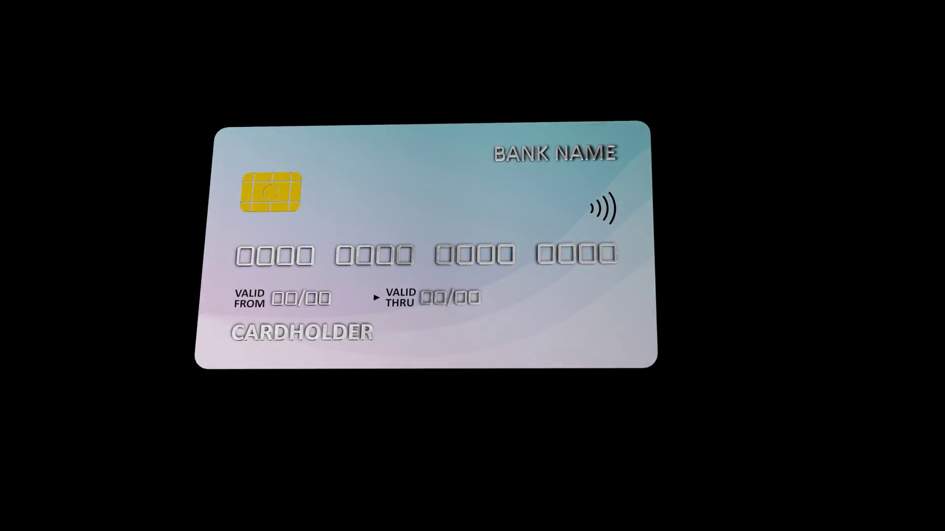Credit Card Debit Card Rotation Animation On Stock Motion Graphics SBV ...