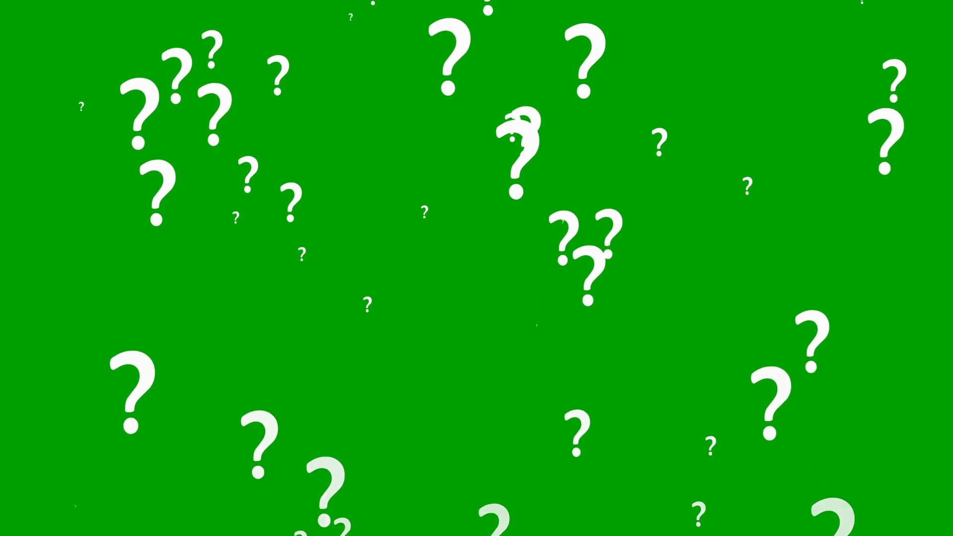 Animation Of Question Marks Moving On Green Stock Motion Graphics SBV ...