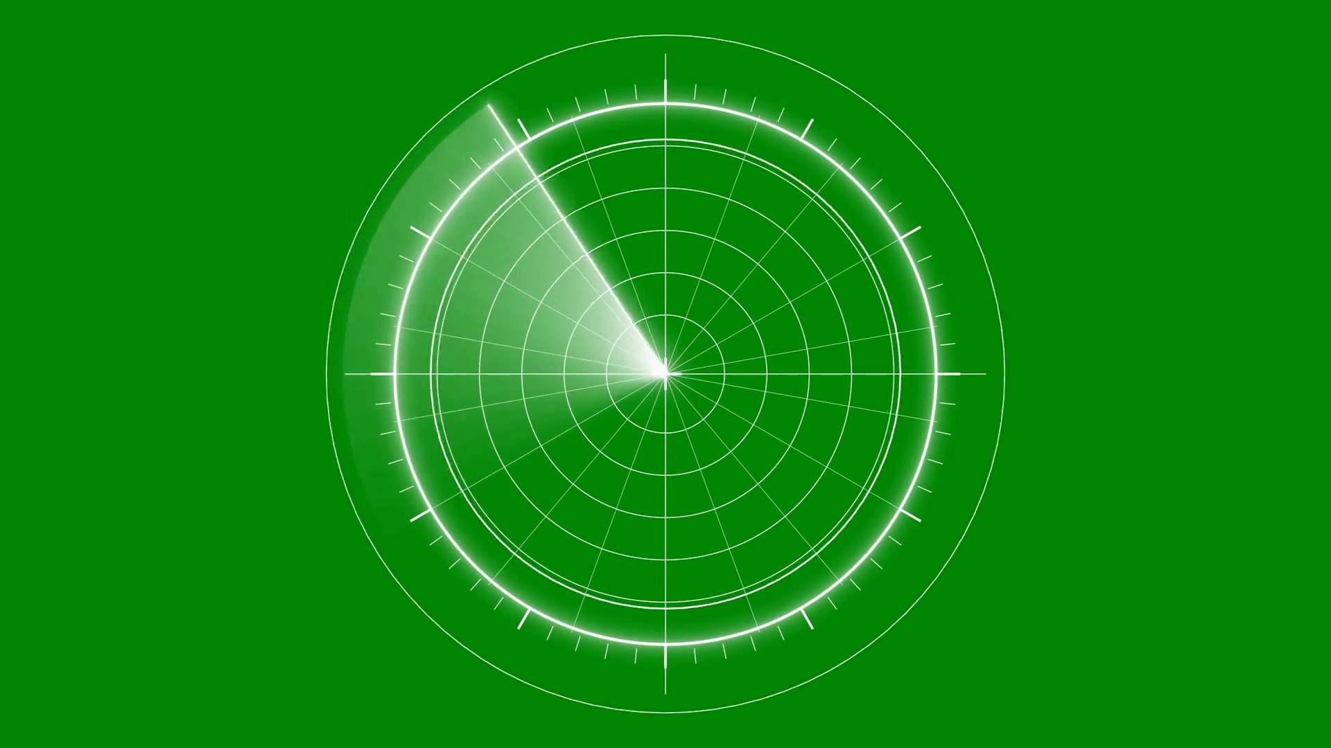 Digital Radar Monitor Scanning On Green Stock Motion Graphics SBV ...