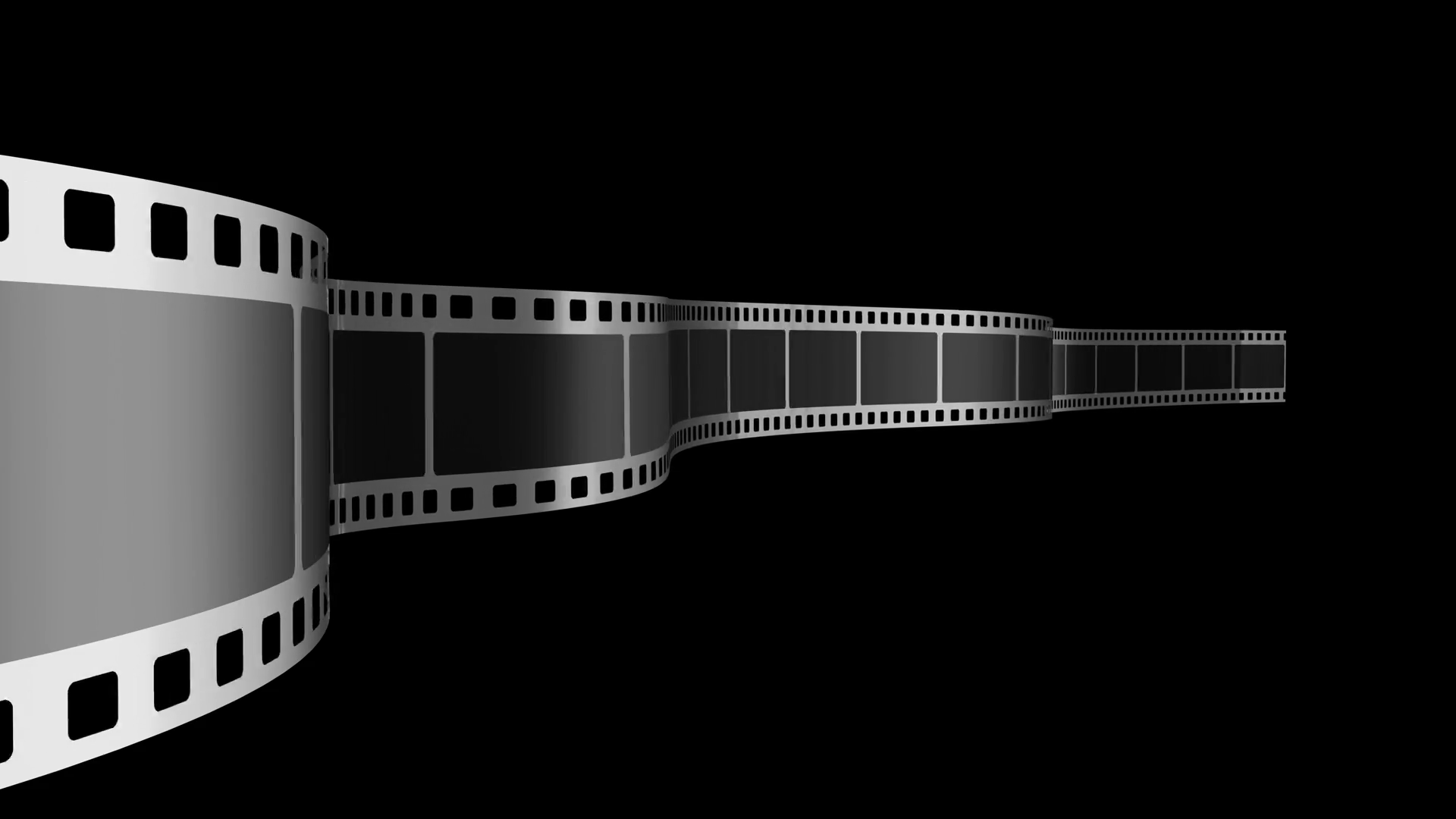 3d Animtion Of Movie Reels On Black Stock Motion Graphics SBV-348896777 ...
