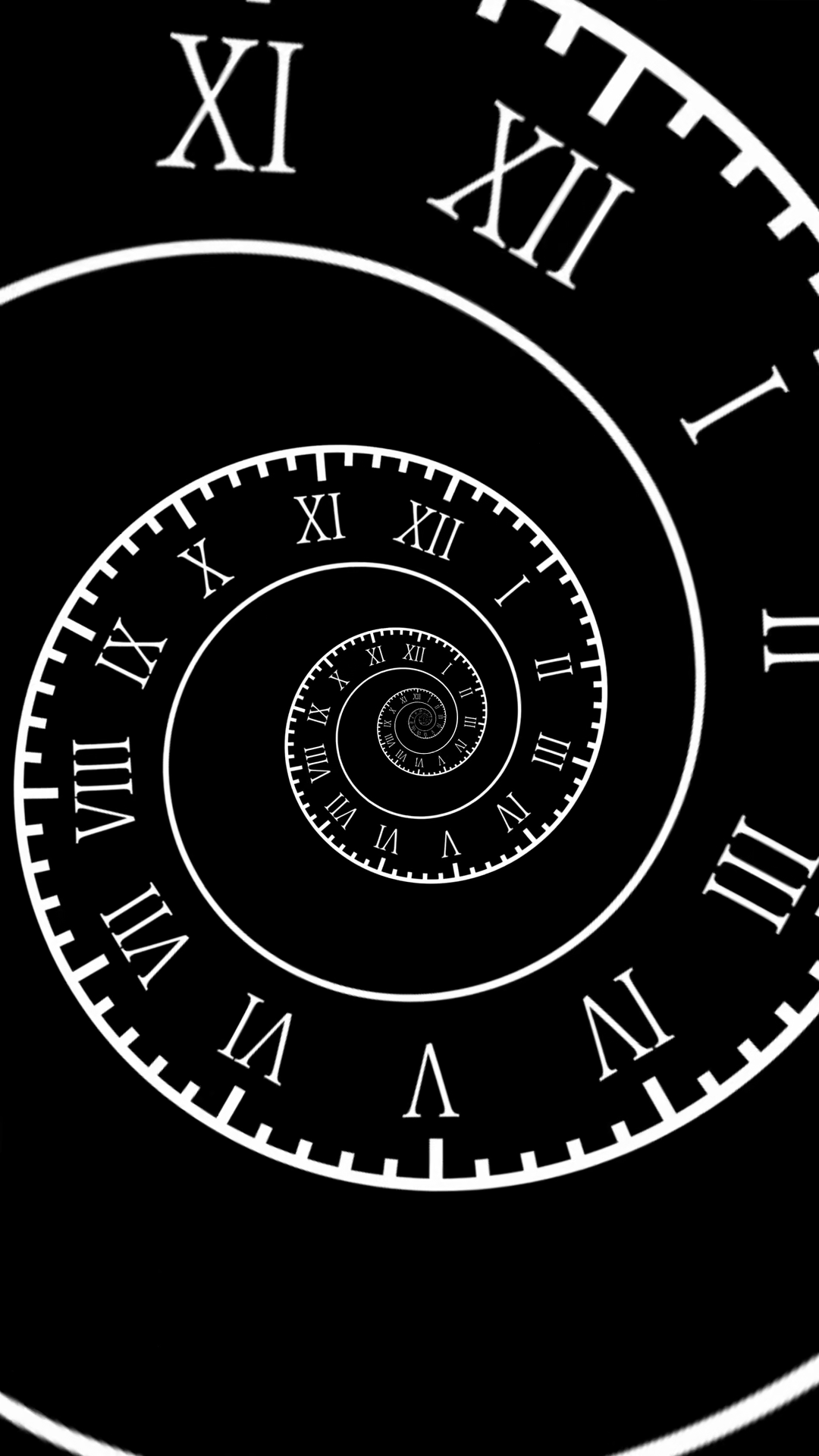Spiral Clock Animation Looed Background Stock Footage SBV-353992246 ...