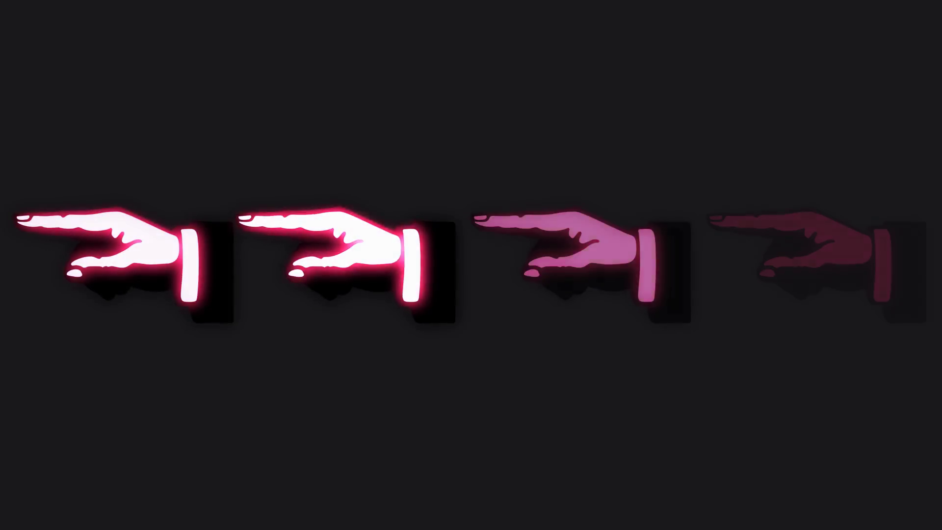 On-off Animating Human Hand Sign In Retro Stock Motion Graphics SBV ...