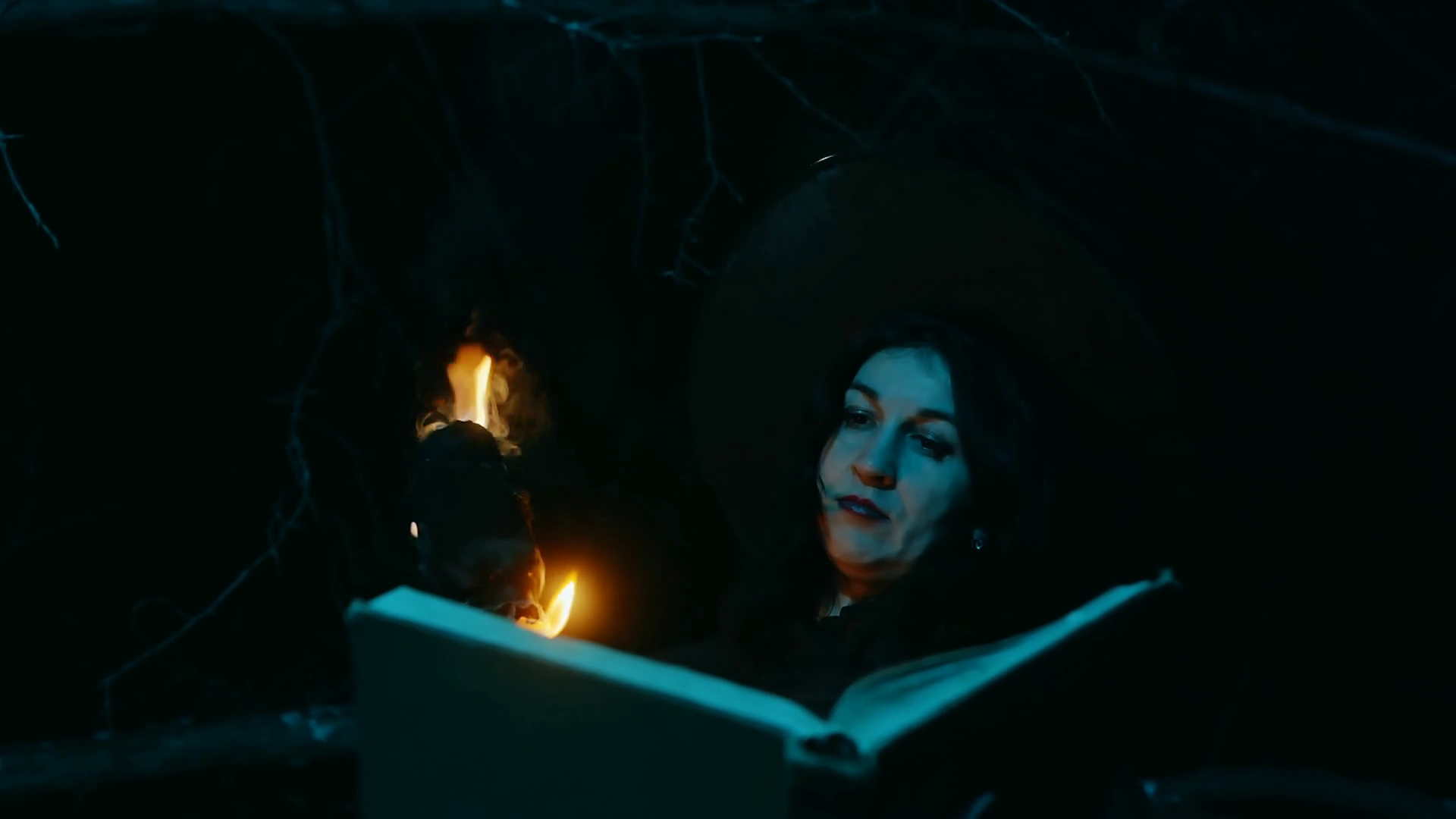 Evil Witch Burning Book With Fire Torch Stock Footage SBV-349055237 ...