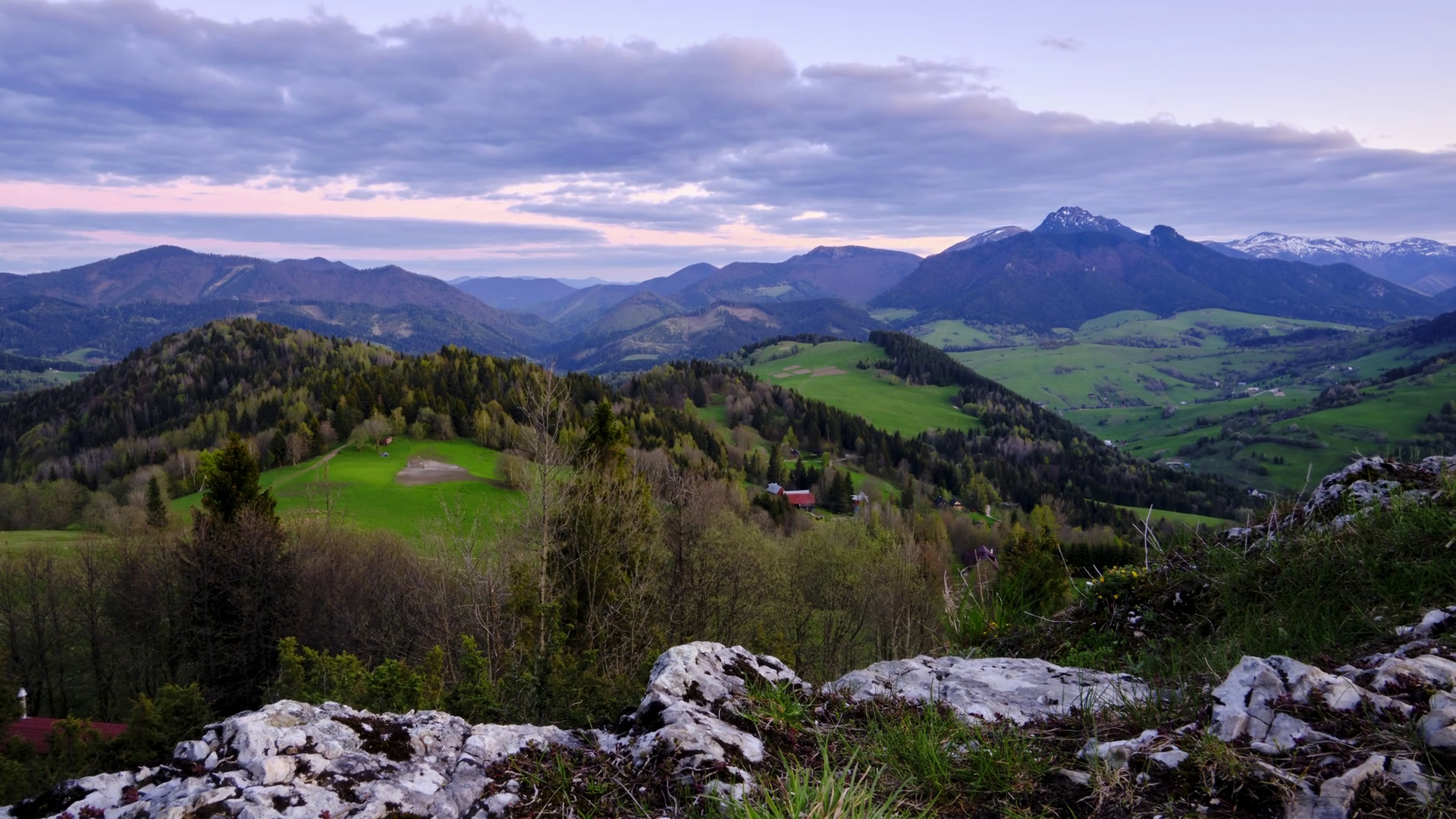 Hilly Mountain Countryside Scenery With Stock Footage SBV-351999687 ...