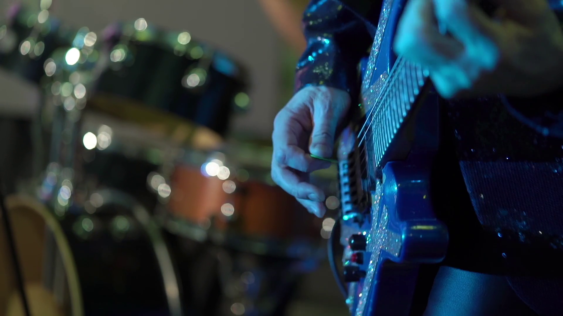 Guitarist Musician Playing Guitar Concert Stock Footage SBV-352013480 ...