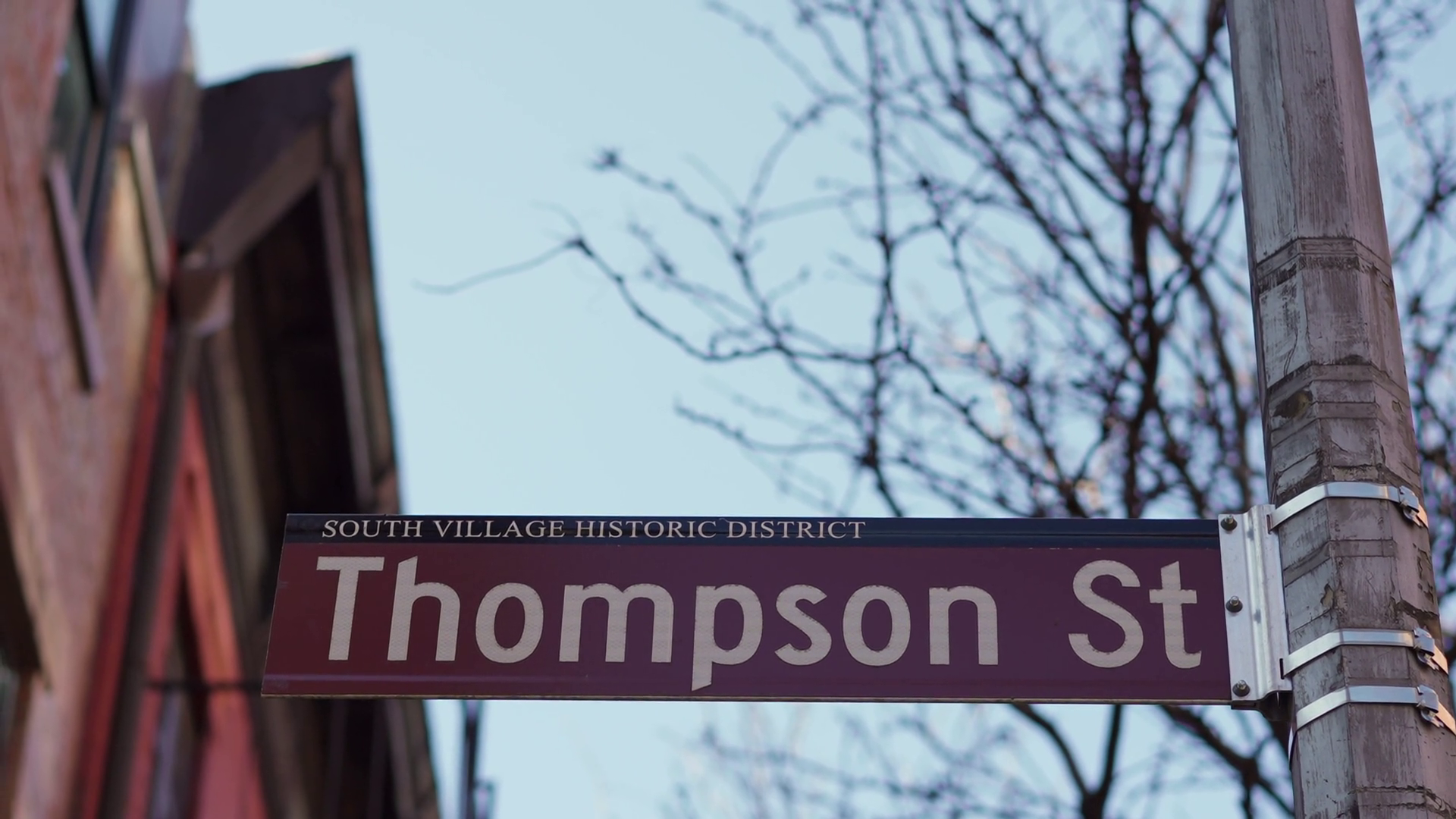 This Is Street Sign Located On Thompson Stock Footage SBV-352010842 ...
