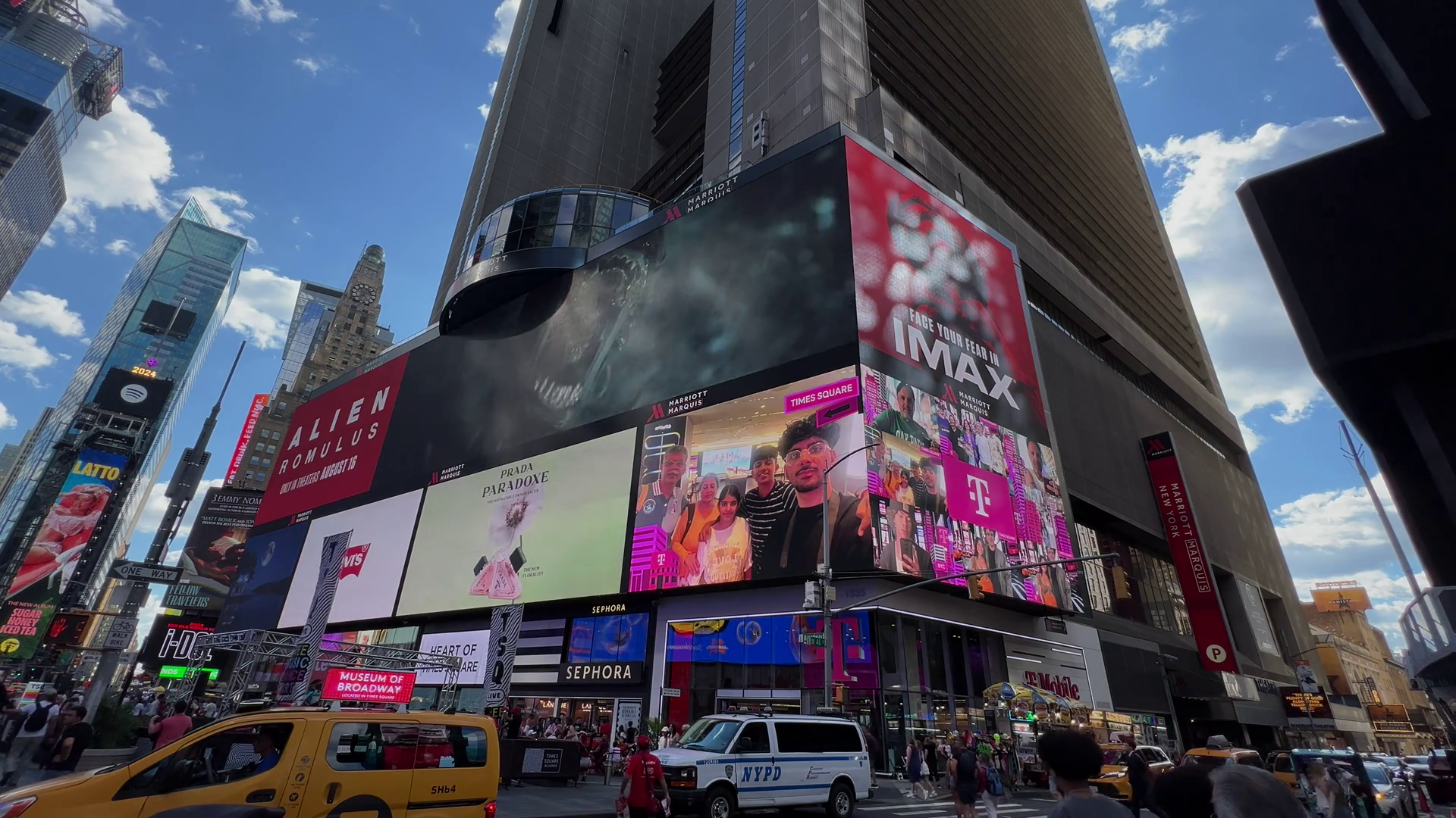 Experience Vibrant Lively Times Square Scene Stock Footage SBV ...