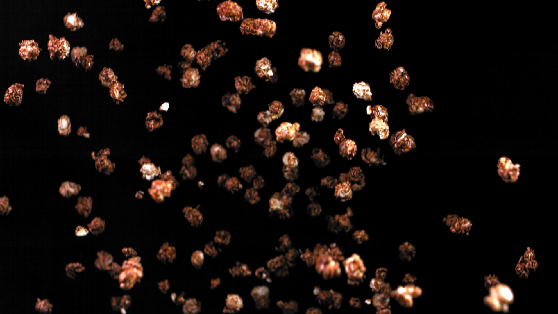 Caramel Popcorn In Bulk Soars Upward Stock Footage SBV-347713519 ...