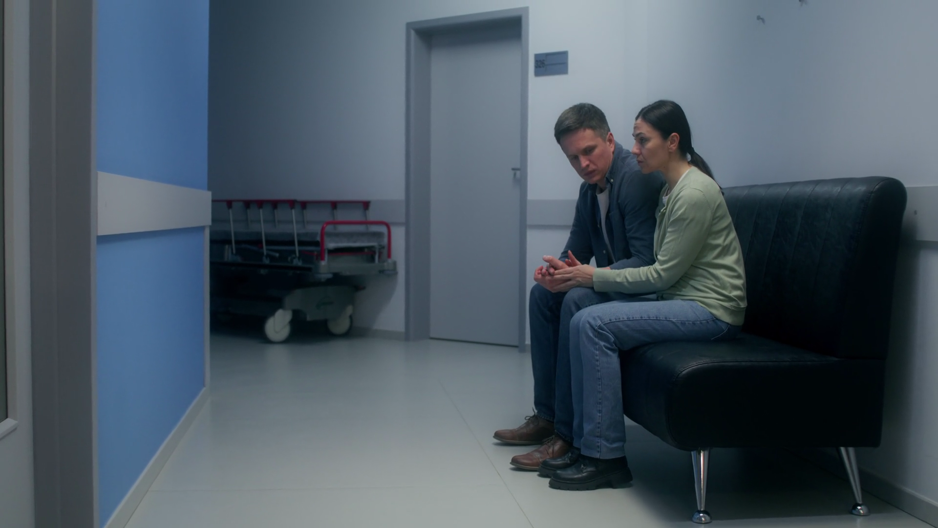 Concerned Patient's Relatives Are Waiting Stock Footage SBV-348879527 ...