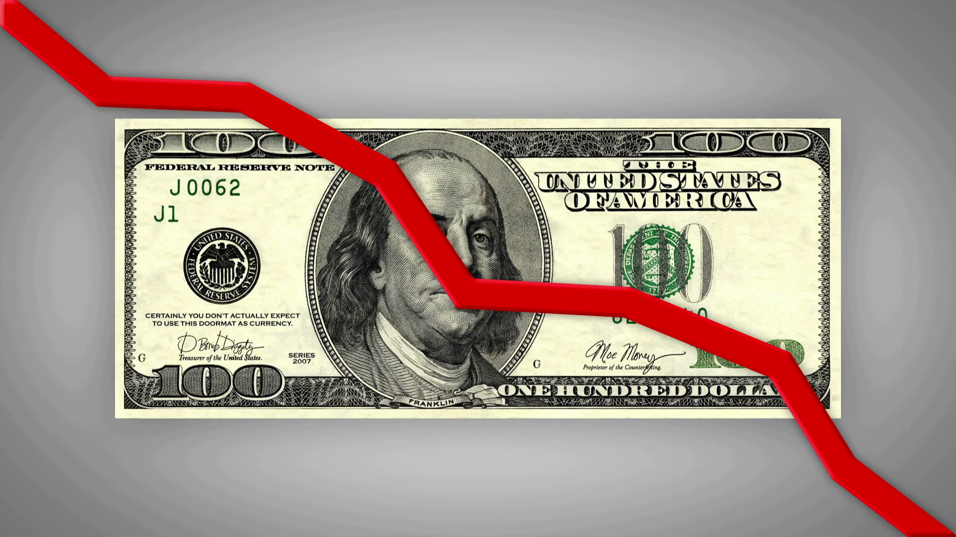 The Dropping Value Of American Money With Stock Footage SBV-308190291 ...