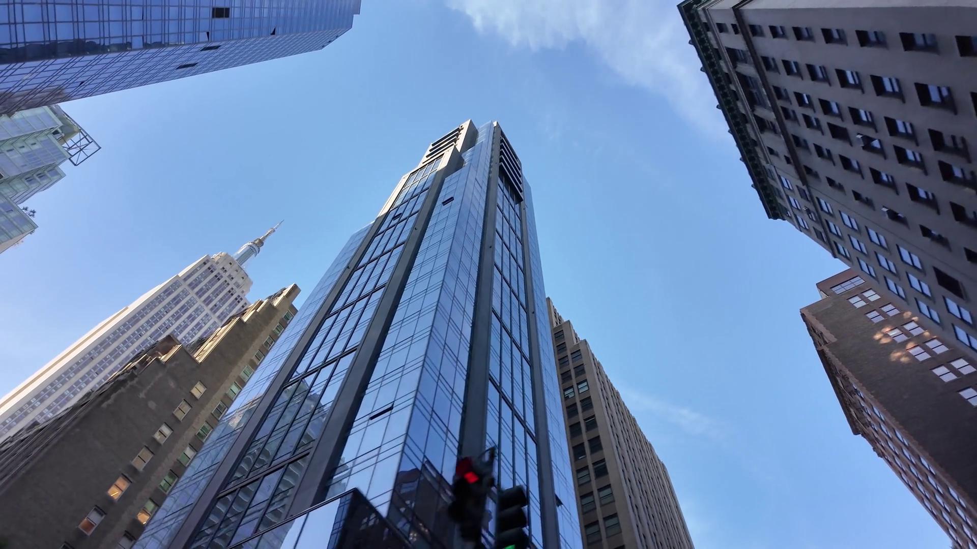 A Low Angle View Of Tall Skyscrapers In Stock Footage SBV-349330901 ...