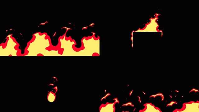 Cartoon Fire Loop | Effects and Overlays motion backgrounds - Storyblocks