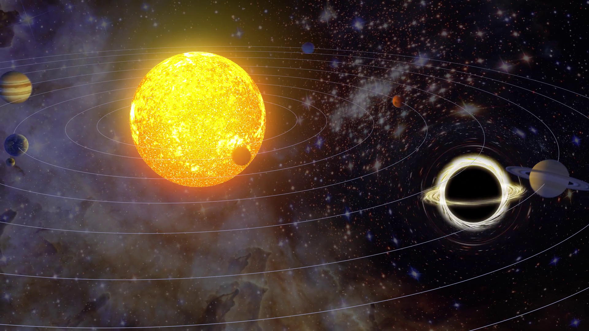 Looping Animation Of Solar System Planets Stock Motion Graphics SBV ...