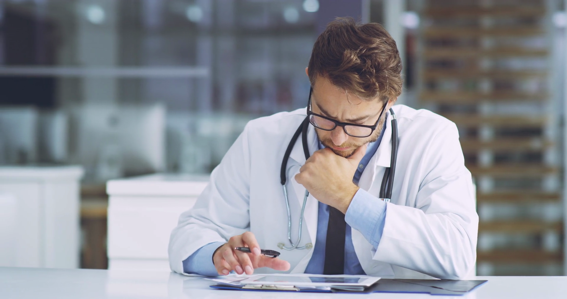 Serious Concerned Confused Medical Stock Footage SBV-352708311 ...