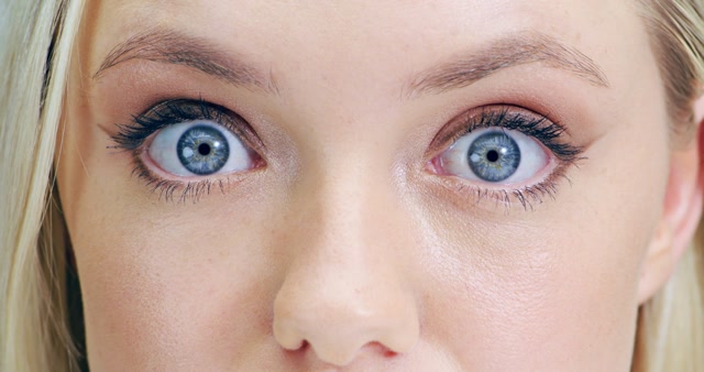 Shocked Woman Eyes Stock Footage: Royalty-Free Video Clips - Storyblocks